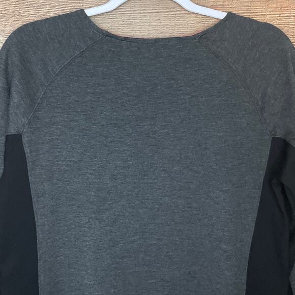 Sahalie Ponte Long Sleeve Dress Pocket Colorblock Gray Black Size Medium - Picture 8 of 10